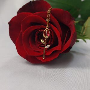 Rose petal necklace
